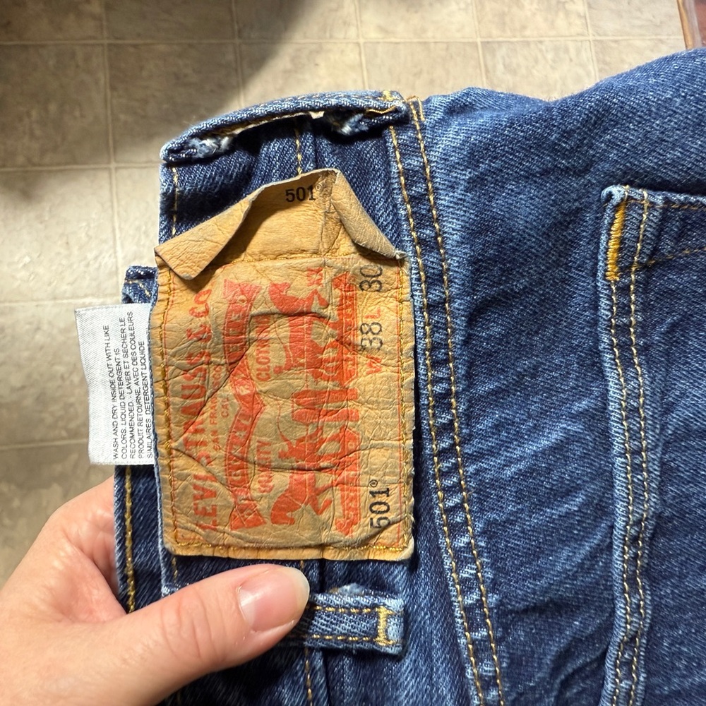 Levi's Slim Blue Jeans with Signature Leather Patch
